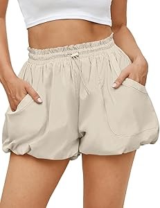 Женские летние шорты Fisoew с модным дизайном, высокой талией и карманами для спорта и отдыха 11262919