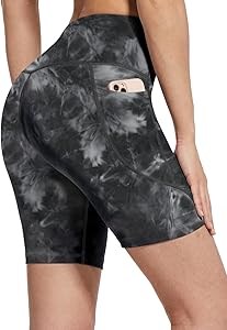 Женские шорты Baleaf Sweatleaf 5 дюймов с высоким поясом и легкой компрессией, 3 кармана, для йоги и фитнеса 11293573