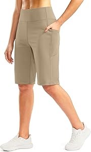 Женские эластичные бермуды G Gradual с высокой талией и карманами для прогулок и повседневной носки, длина 30 см 10023302