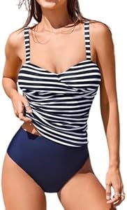 Женский купальник-танкини с вырезом в форме сердца, широкими бретелями и рюшами от бренда Cupshe, 84% нейлон, 16% спандекс 11269567