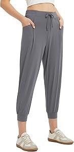 Женские капри-шорты Baleaf с карманами и регулируемым поясом из эластичной ткани, идеально подходят для спорта и отдыха 11308793