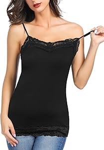 Женская туника Kate Kasin с регулируемыми бретелями и кружевной отделкой, 95% вискоза, 5% эластан 11242377