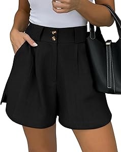 Женские шорты Kirundo с высокой талией, классические летние, с боковыми карманами и разрезами, 2025 11249447