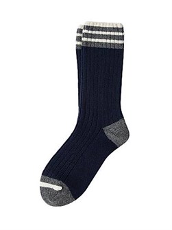 Кашемировые носки с ребристой вязкой от Brunello Cucinelli, длина до щиколотки, 100% кашемир, произведено в Италии 11016294