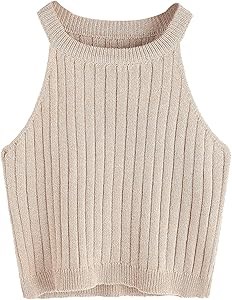 Женский кроп-топ SweatyRocks из акрила и спандекса с рифленым дизайном и открытыми плечами 11289350