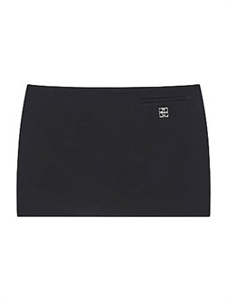 Givenchy Мини-юбка из 100% шерсти с деталями 4G, производство Италия 11008987