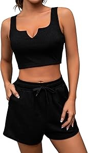 Молодёжный комплект Blooming Jelly из 2 предметов: укороченный топ и шорты из полиэстера и спандекса 11253789