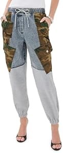 Молодёжные брюки-джоггеры 3.1 Phillip Lim с камуфляжным принтом и карманами, 100% хлопок 11277377