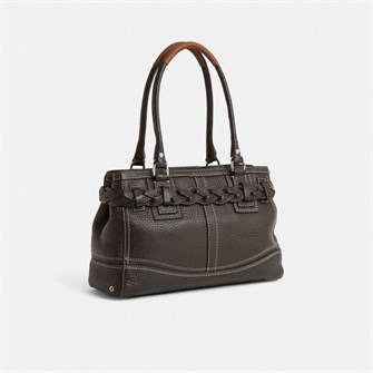 Coach Сумка-тоут из натуральной кожи с молнией, 31 см х 21 см х 11 см, с ручками и мешком из переработанных материалов 11257212