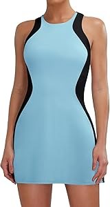 Теннисное платье Blooming Jelly с отсоединяемыми шортами, встроенным бюстгальтером и карманом, для гольфа и активных тренировок 11255194