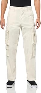 Мужские карго-штаны GUESS из мягкого твила с карманами и молнией 11288469