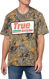 Классическая камуфляжная футболка с короткими рукавами True Religion для отдыха 11248980