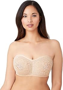 Кружевной бюстгальтер без бретелей Wacoal Women',s Halo с подкладкой для поддержки и спортивным стилем 11252219