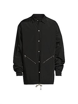 Куртка Tour Utility от Rick Owens с пуговичной застёжкой, длинными рукавами и карманами на молнии, изготовленная в Италии 11028859