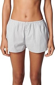 Молодёжные шорты для сна Florence by Mills с карманом, пуговицей и бантиком, 95% хлопок, 5% спандекс 11283743