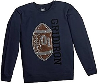 Молодежный свитшот Hanes с графическим принтом FreshIQ, 60/40% полиэстер-хлопок, мягкая флисовая подкладка 11294660