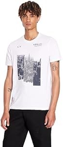 A|X Armani Exchange Мужская футболка Armani Exchange с коротким рукавом, slim fit, из хлопка с графикой NYC 11290975