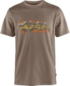 Многоцветная футболка Fjallraven с короткими рукавами, 100% органический хлопок, дышащая и экологичная 11283467