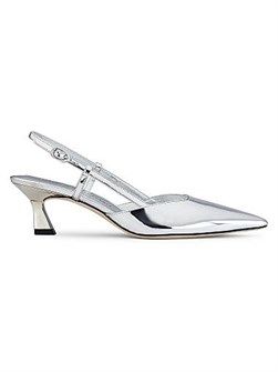 Туфли Vinnie 50MM из металлизированной лакированной кожи с пряжкой от Stuart Weitzman 11015807