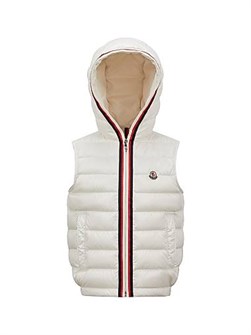 Пуховик для мальчиков Dorcas от Moncler на молнии с капюшоном, наполненный пухом и пером 11030052