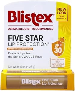 Blistex Бальзам для губ с 5-звездочной защитой, 12 штук, увлажняет и защищает от солнца, холода и ветра 11257750