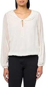 Лонгслив Lucky Brand с рюшами из мягкой вискозы и эластичными манжетами 11299695