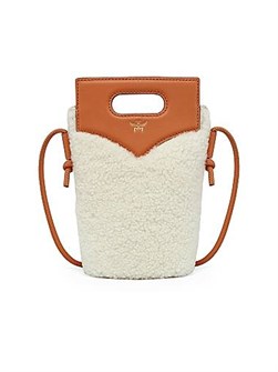 Mcm Сумка через плечо Diamond из овчины и кожи с двумя верхними ручками и одним внутренним карманом 11014236