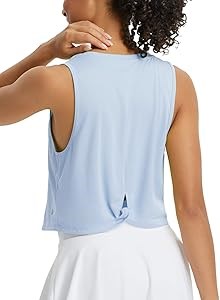 Лёгкая и дышащая женская беговая майка с обрезанным краем и завязкой на спине Baleaf UPF50+ 11306622