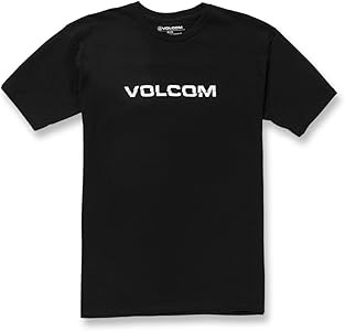 Мужская футболка с евро-логотипом Volcom из 100% хлопка, классический крой, с коротким рукавом 11242666