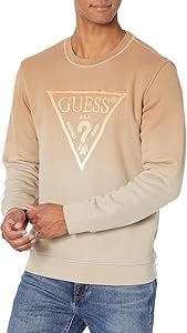 Мужское худи GUESS с градиентом и вышитым логотипом, ромбовидная резинка 11306723