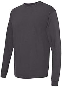 Молодежный лонгслив Comfort Colors из 100% хлопка с двойной строчкой и ребристым воротом 11282579