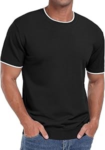 Мужская футболка Sailwind с коротким рукавом, круглым вырезом и контрастными вставками, 60% полиэстера, 40% вискозы 11265600