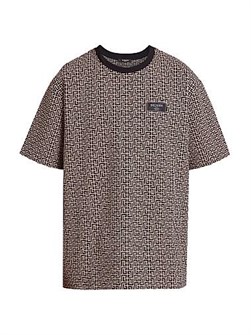 Футболка из хлопкового джерси с логотипом Monogram Couture Label от Balmain, Португалия 11022976