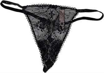 Трусики V-String Victoria',s Secret Very Sexy с розовыми кружевными розами и бантиками 11312811