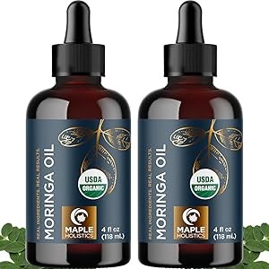 Maple Holistics Сертифицированное органическое аргановое масло для волос, кожи и ногтей, 100% чистое масло холодного отжима, быстро впитывающееся, 118 мл 11308507