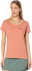 Футболка Fjallraven из органического хлопка с логотипом, удобная и лёгкая, с круглым вырезом 11255924