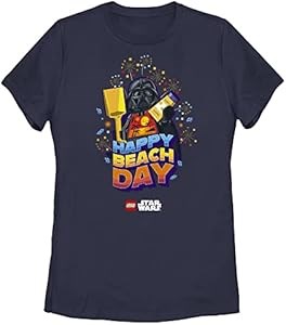 Футболка LEGO Star Wars  ,Счастливый день на пляже , с короткими рукавами, 100% хлопок, классическая посадка 11294432