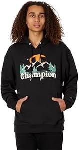 Классическое флисовое худи Champion с капюшоном и регулируемыми шнурками, лонгслив, 80% хлопок, 20% переработанный полиэстер 11278115