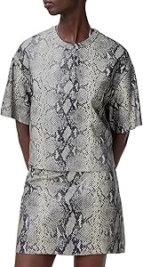 Женская футболка Renai Snake из 100% органического хлопка с круглым вырезом от AllSaints 11290268