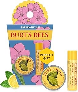 Burt',S Bees Набор для ухода за кожей Spring Surprise: бальзам для губ с ароматом дракона и лимонный крем для кутикулы, 2 шт. 11293869