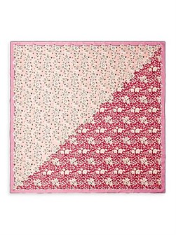 Prada Шелковый платок Double Match с цветочным принтом 90 x 90 см, логотип на ткани 11009305