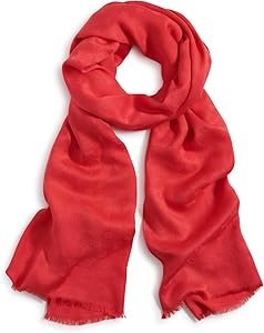 Karl Lagerfeld Стильный и уютный шарф-пашмина из 100% вискозы с длинной бахромой, 26,75 , x 70 , 11297734