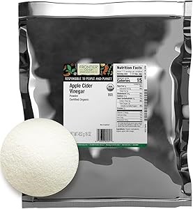 Frontier Co-op Органический порошок яблочного уксуса, 454 г, универсальный кулинарный и косметический ингредиент 11259347