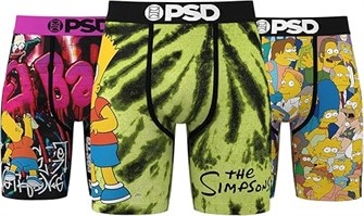 Комплект из 3 штук молодёжных трусов Psd из микрофибры с поясом и дышащей подкладкой 11288043