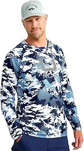 Худи HUK KC Scott с художественным принтом, лонгслив для рыбалки, защита от солнца +UPF 50 11273616