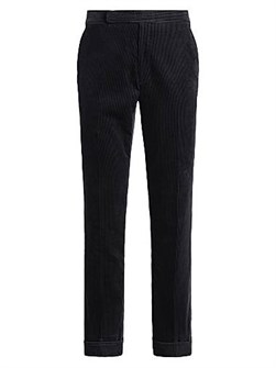 Брюки средней посадки Ralph Lauren из мягкого хлопкового вельвета с карманами, сделанные в Италии 11020172