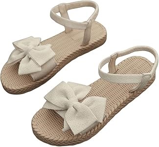 Женские пляжные сандалии Gorglitter с бантом и плетеной подошвой 11268037