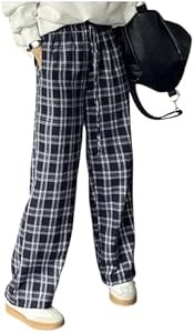 Женские клетчатые брюки Milumia с высокой талией и эластичным поясом 11313840