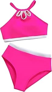 Детский купальник из 2-х частей Milumia с вырезами, летнее бикини для пляжа, из удобной ткани 11292335