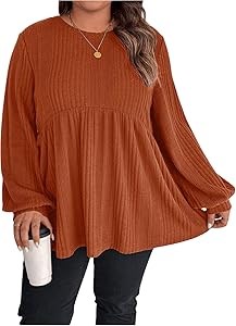 Модная лонгслив футболка с рюшами и рукавами-фонариками Soly Hux для полных женщин, 95% полиэстер 11301766